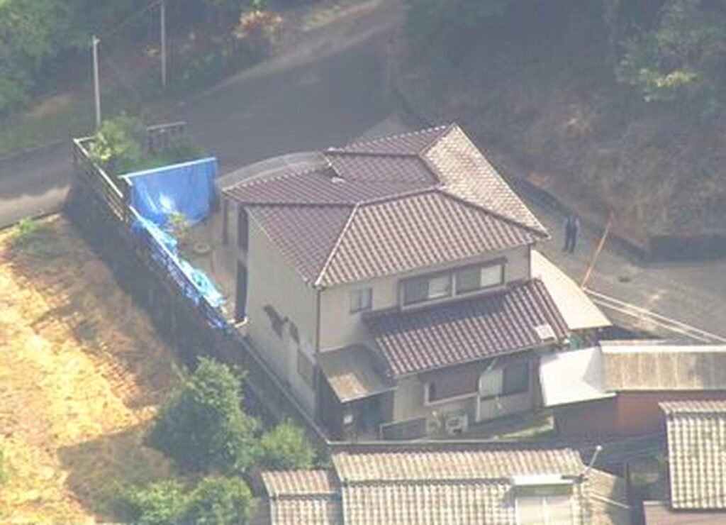 佐賀県伊万里市殺人事件 現場 出典：FBS福岡放送より