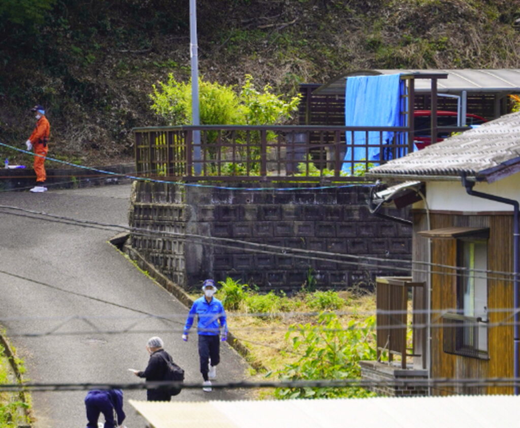 佐賀県伊万里市殺人事件 現場 出典：共同通信より